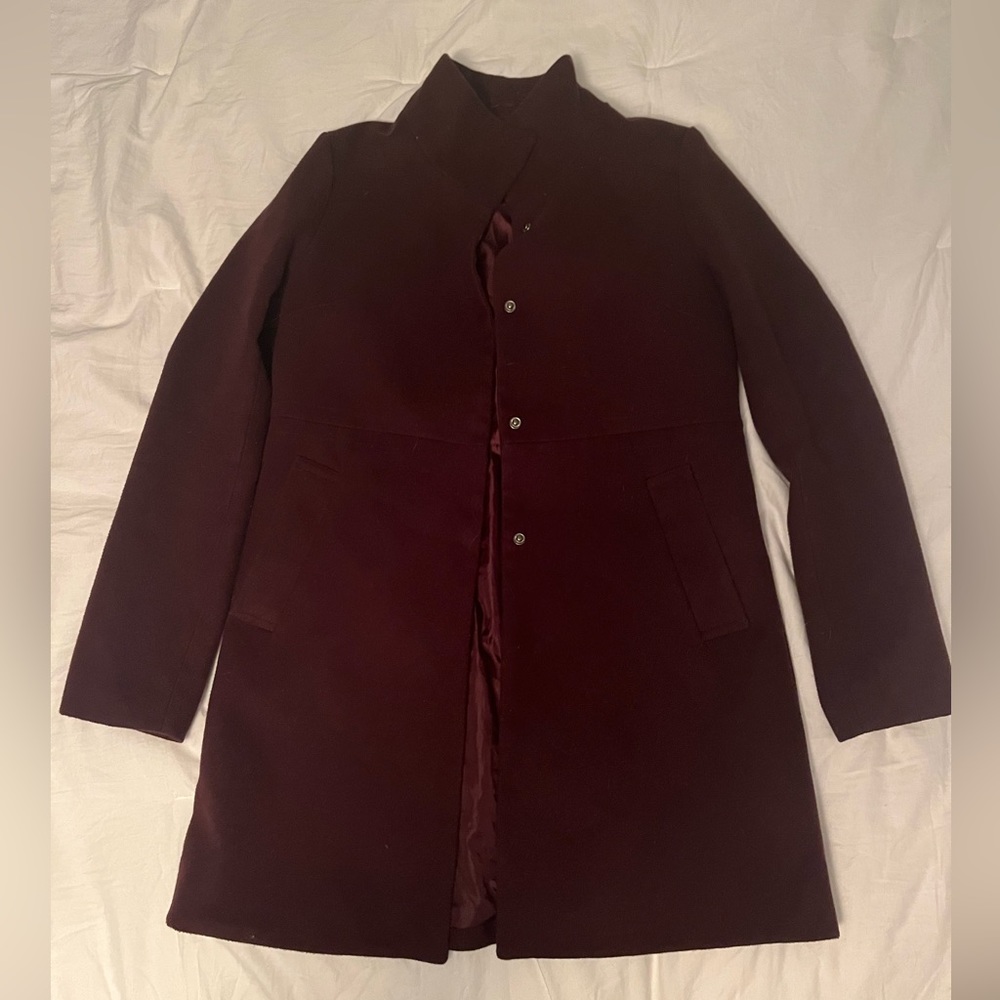 Maroon Peacoat